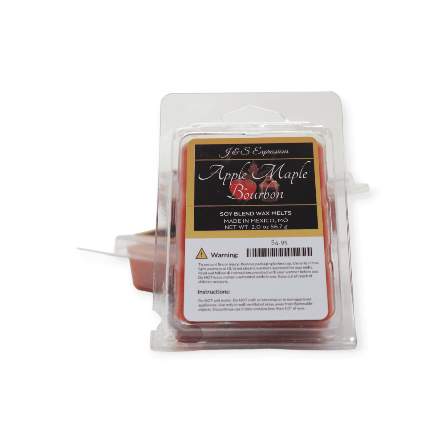 Apple Maple Bourbon Wax Melt - J&S Candles