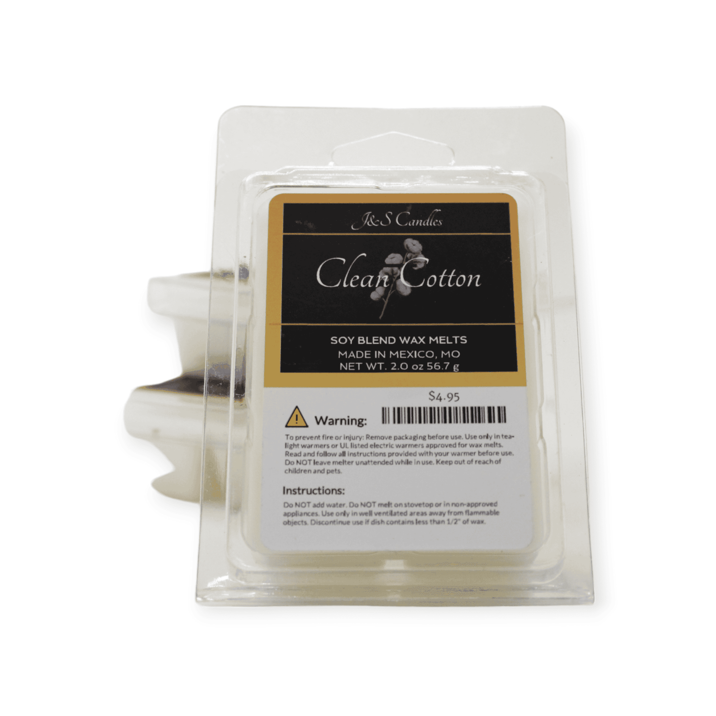 Clean Cotton Wax melt - J&S Candles