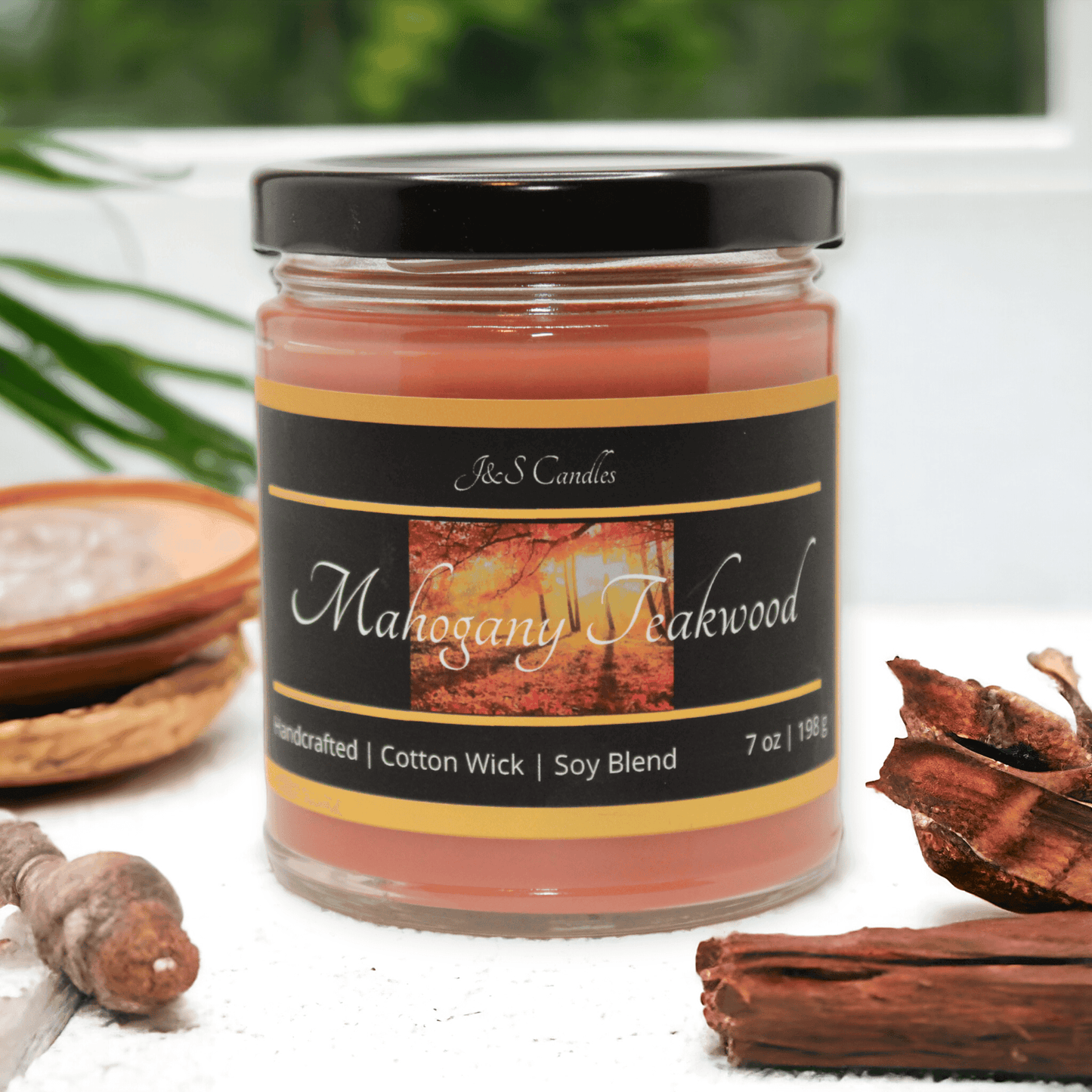 Mahogany Teakwood Candle - J&S Candles
