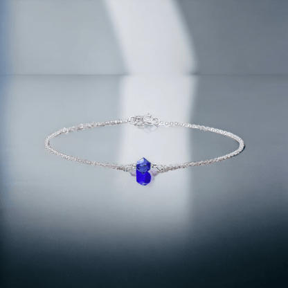 Crystal Sapphire Silver Bracelet