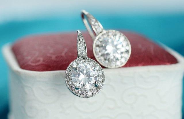 Crystal Halo Earrings - J & S Expressions