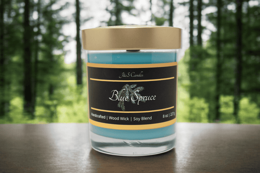 8 oz Blue Spruce Wood Wick