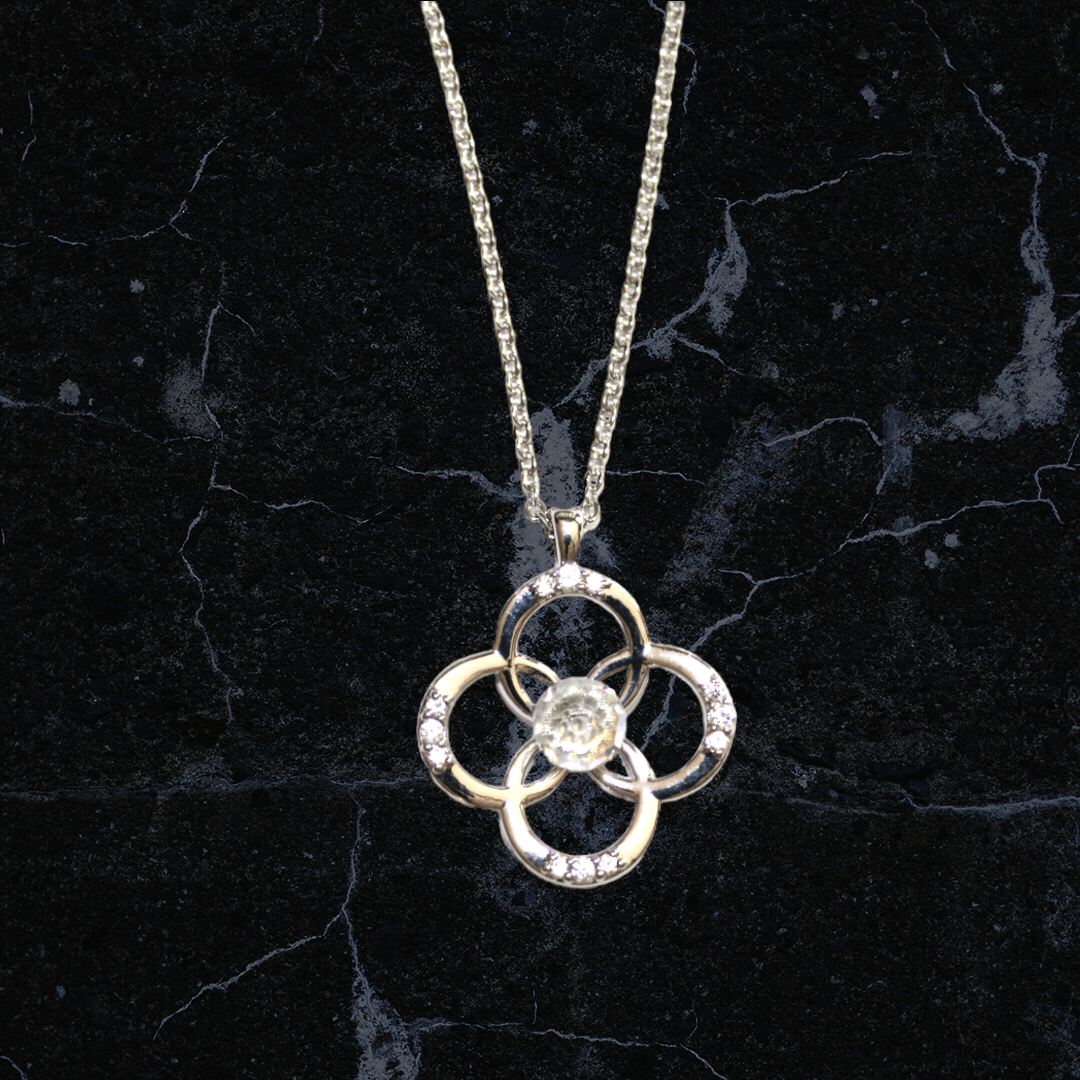 Sterling Silver Clover Necklace