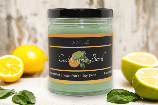 Cool Citrus Basil Candle - J&S Candles