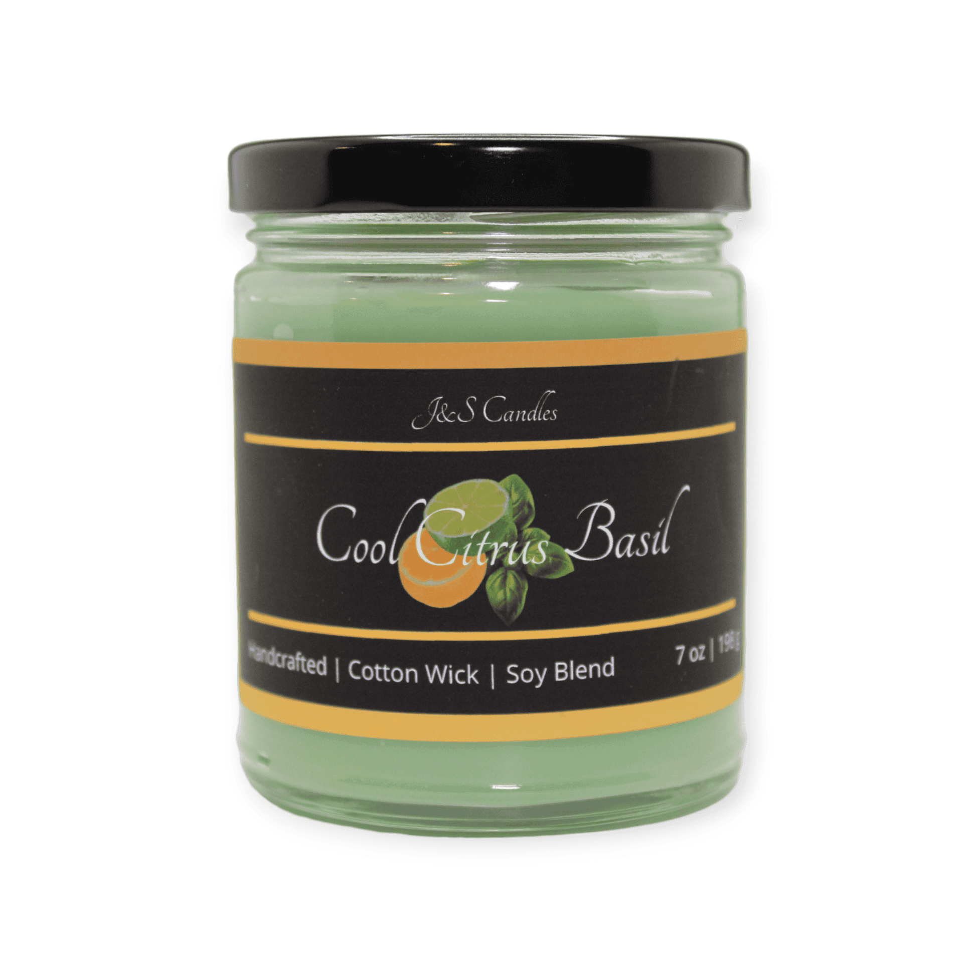 Cool Citrus Basil Candle - J&S Candles