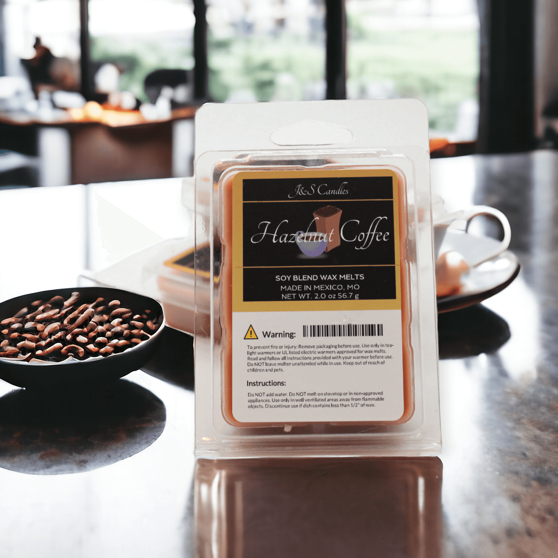 お得です！MELT COFFEE 100g×「3袋セット」 Hazelnut Coffee Wax Melt – J&S Candles