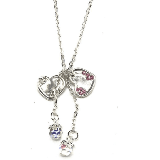 Double Heart Necklace - J & S Expressions