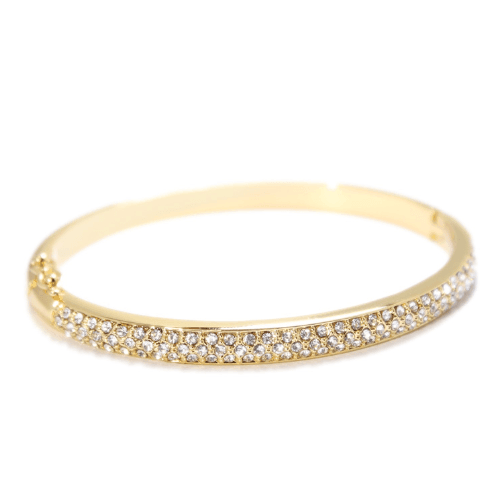 3 Row Pave Bangle Bracelet - J & S Expressions